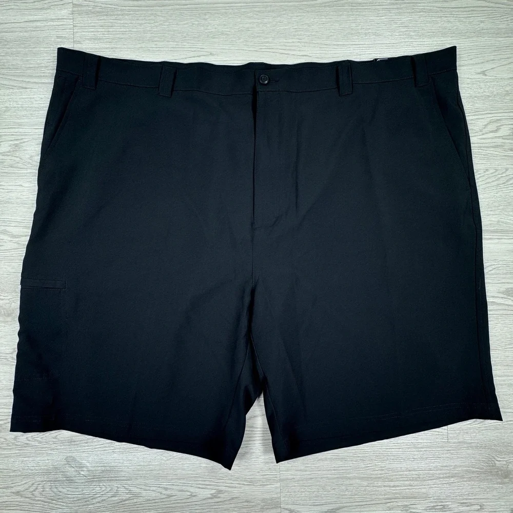 PGA Tour Men's Golf Shorts Pro Series Black Size 52 Moisture Wicking Stretch NWT
